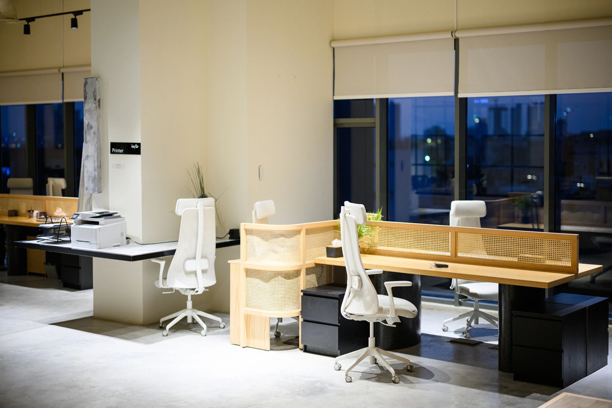 Modern office interior representing automation and occupancy control